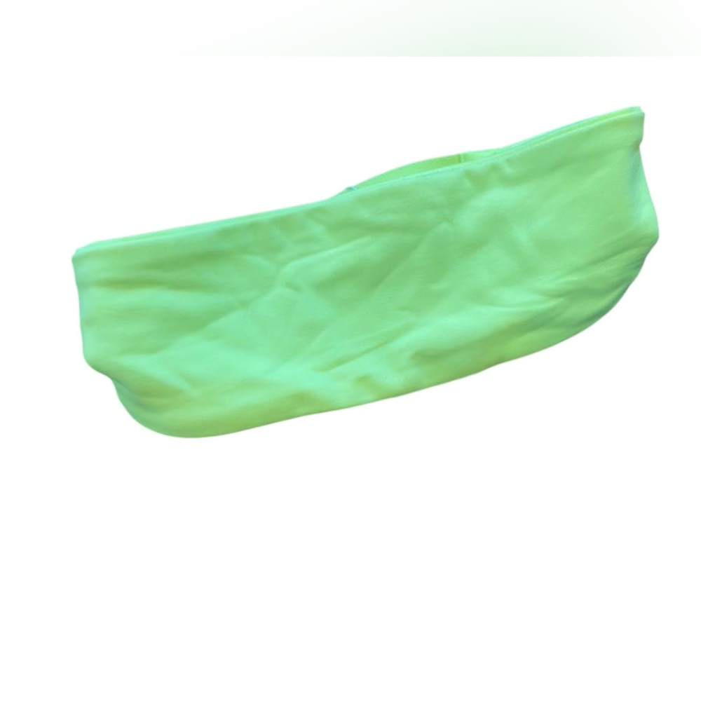 NWT Lululemon fleece wide reversible headband ELECTRIC LEMON